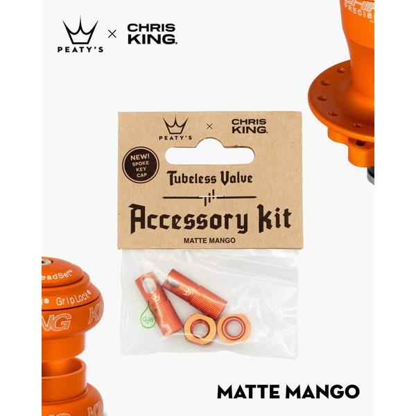 Peatys ピーティーズ Tubeless Valves ACCESSORY KIT Mango