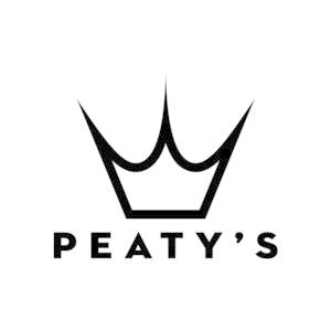Peatys ピーティーズ Crown Logo Sticker White