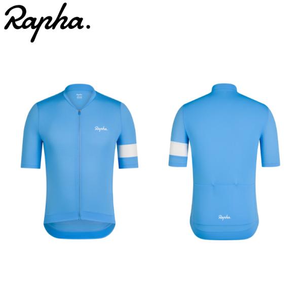 Rapha ラファ Core Lightweight サイクリングジャージ Light Blue/W...