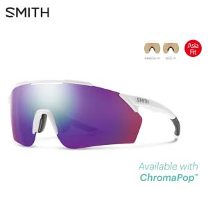 SMITH スミス Pivlock Ruckus Asia Fit | Frame:Matte White | Lens:CP-Violet Mirror & CP Contrast Rose  サングラス｜cyclick