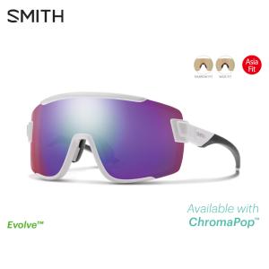 SMITH スミス Wildcat Asia Fit  | Frame:White | Lens:CP-Violet Mirror & Clear  サングラス｜cyclick