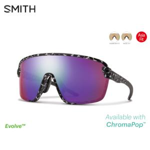 SMITH スミス Bobcat Asia Fit | Frame:Matte Black Marble | Lens:CP-Violet Mirror & Clear  サングラス｜cyclick