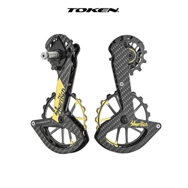 TOKEN TK1729S SHURIKEN ビッグプーリーキットシマノRD GOLD