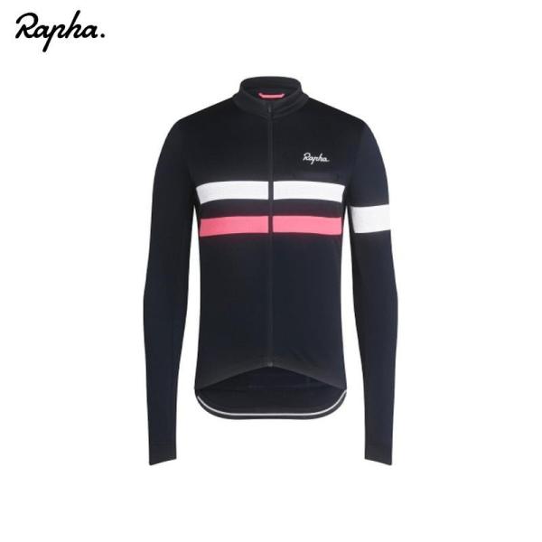 【アウトレット品】Rapha Brevet Long Sleeve メンズジャージ Navy Lサイ...