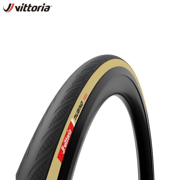 Vittoria ヴィットリア RUBINO V TLR Black/Tan  ロードタイヤ
