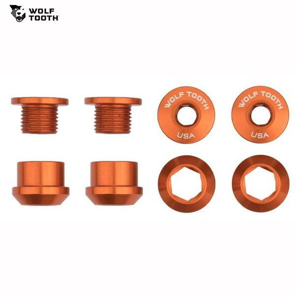 WolfTooth ウルフトゥース Set of 4 Chainring Bolts+Nuts fo...