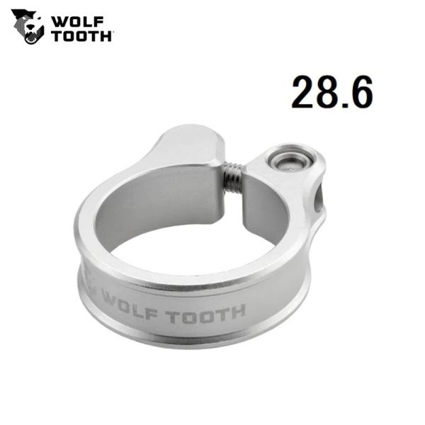 WolfTooth ウルフトゥース Seatpost Clamp 28.6mm Raw Silver...