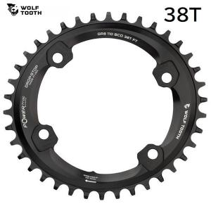 WolfTooth ウルフトゥース Elliptical 110 BCD 4 Bolt Chainring for Shimano GRX 38T｜cyclick