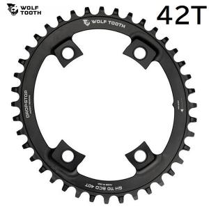 WolfTooth ウルフトゥース Elliptical 110 BCD Chainring For Shimano 4 Bolt - 110 x 42T｜cyclick