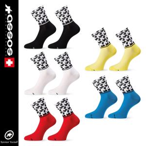 ＜春の感謝祭＞[クリアランス★5%OFF]【即納】ASSOS monogram Sock_evo8 アソス モノグラム ソックス｜cyclistanet