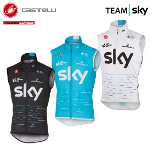 [38%OFF]CASTELLI 7088 TEAM SKY PRO LIGHT WIND VEST カステリ チームスカイ プロ ライト ウインド 防風 ベスト/サイクル 自転車｜cyclistanet