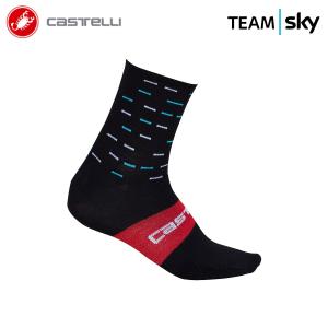 [20%OFF]CASTELLI 7030 TEAM SKY WOOL 13 SOCK カステリ チームスカイ ウール ソックス/サイクル 自転車｜cyclistanet