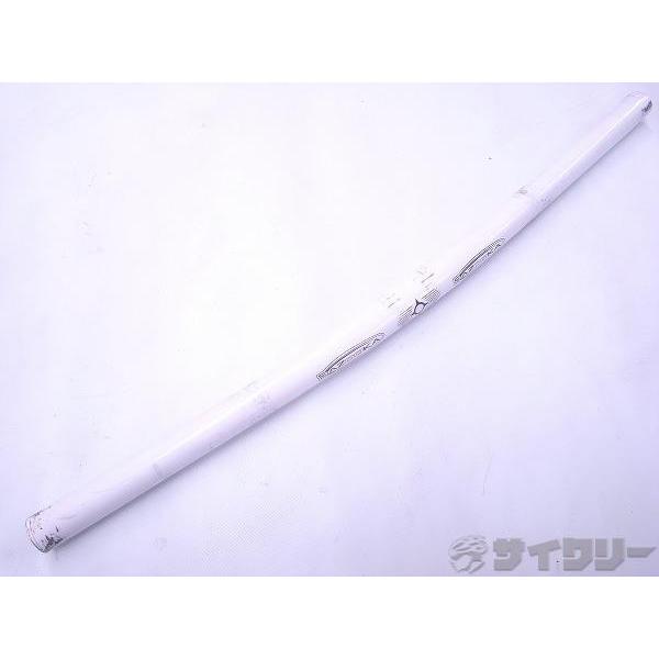 ハンドル その他 バズーカ フラットバーハンドル 520/25.4mm ホワイト ※カット済  中古