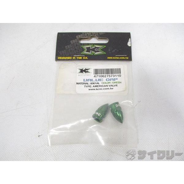その他用品類  KCNC 米式バルブキャップ グリーン - 中古