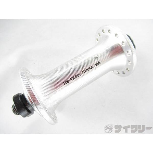 ハブ ロード用 シマノ フロントハブ　HB-TX800　シルバー　100mm - 中古