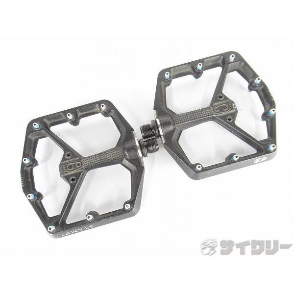 ペダル フラットペダル クランクブラザーズ ペダル　STAMP7　ブラック　※削れ、微ガタ有 - 中...