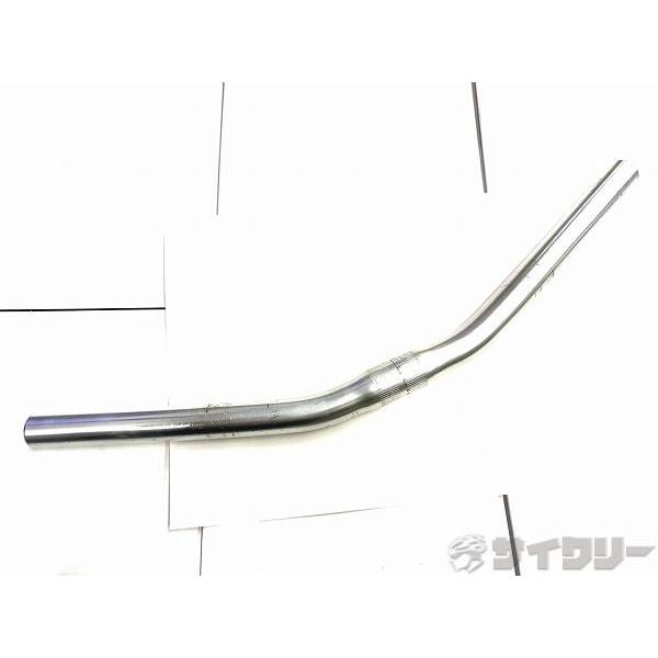 ハンドル フラット/ライザーバー 不明 ハンドルバー 約440mm(実測）/25.4mm シルバー ...