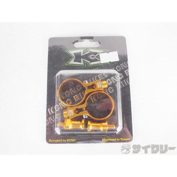 ボトルケージ  KCNC シートポストボトルケージクランプ ゴールド φ27.2mm  - 中古