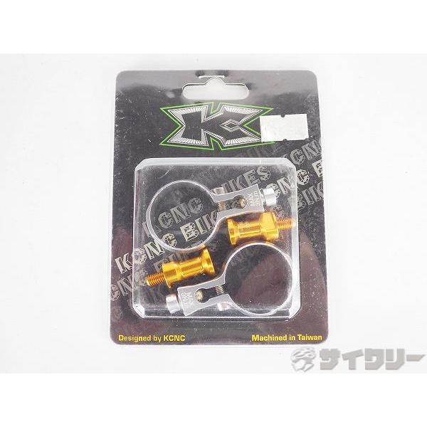 ボトルケージ  KCNC シートポストボトルケージクランプ シルバー φ27.2mm  - 中古