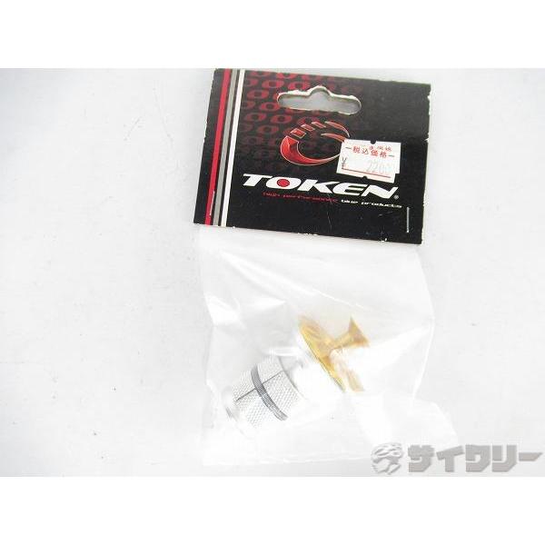 ヘッドパーツ アヘッド トーケン ヘッドキャップ・アンカーナットセット TK293 GOLD - 中...