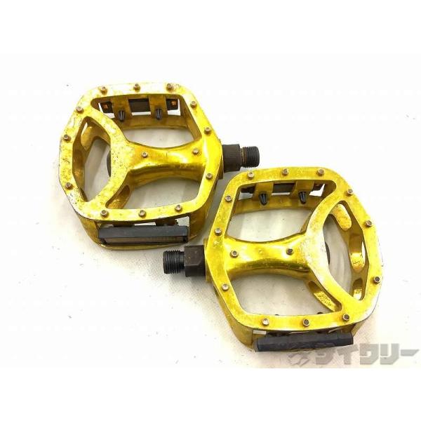 ペダル フラットペダル 不明 フラットペダル GOLD - 中古