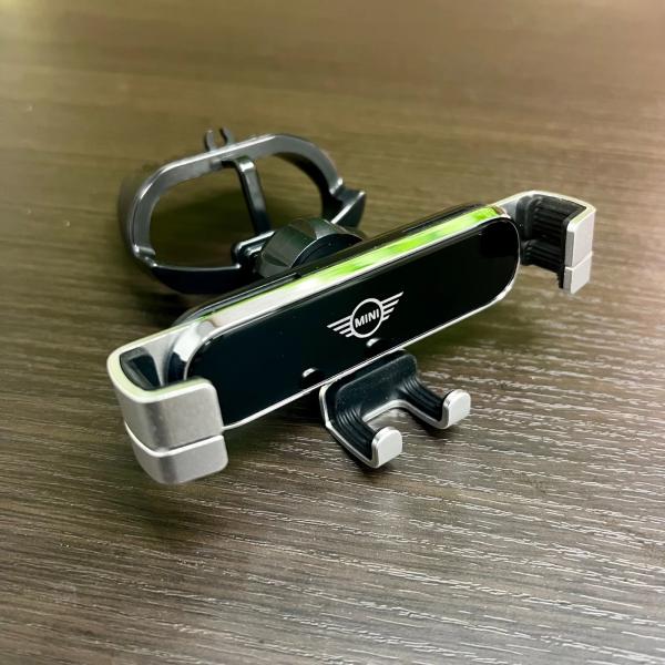 BMW Mini 専用スマホホルダー グロスブラック 軽量 自重ホルダー 車種専用マウント