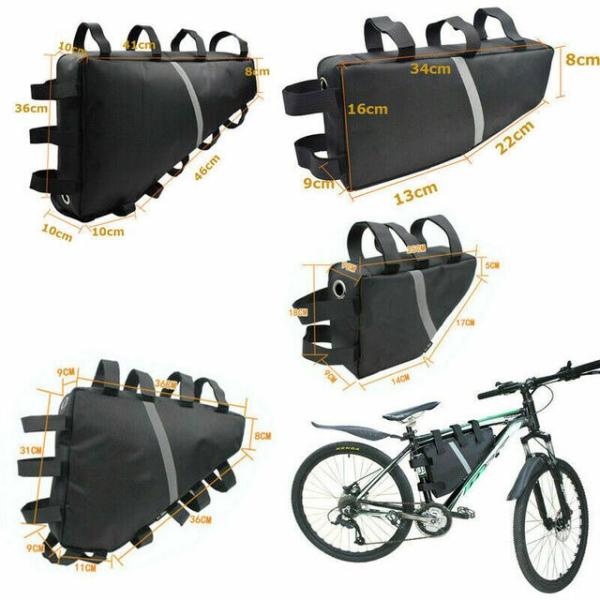 自転車フレーム用防水バッグ,自転車収納アクセサリー,マウンテンバイク用,36v 48v