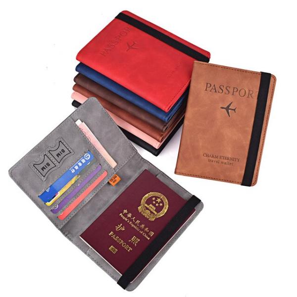 男性と女性のためのロシアの革製パスポートカバー,rfidロック付きパスポートホルダー,旅行書類