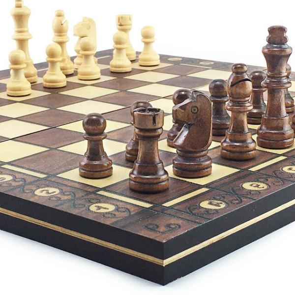 Chesse-チェスゲーム,3 in 1,チェス,折りたたみ式,チェス,木製トラベルセット