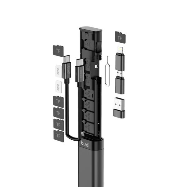 9in 1多機能スマートアダプターカード,データストレージ,simメモリタイプキット,ケーブルスティ...