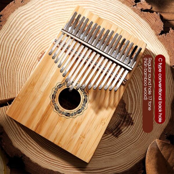 Kalimba-サムピアノ,17キーウォーナットキーボード,ポータブルマホガニー,カラフルな音楽,無...