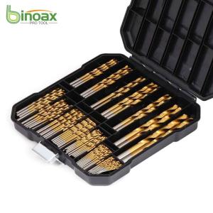 Binoax 99 pcsチタンドリルビットセット、スチールウッドプラスチック用、金属銅アルミニウム合金、収納ケース付き｜cyukusou