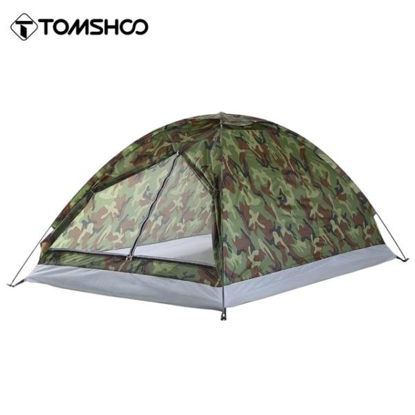Tomshoo-2人または1人用のポータブルキャンプテント、カモフラージュ、防水、屋外、3シーズン、...