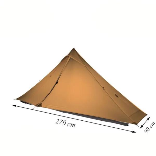 ランシャン1プロのキャンプテント,新しいバージョン2021,3/4x90x230 cm,2面,20d...