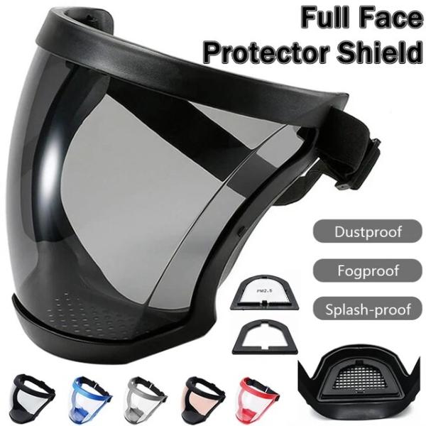 再利用可能なフルフェイスプロテクションマスク,洗える顔の保護,防曇,防塵,フィルター付き
