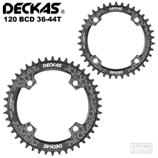 Deckas-自転車チェーン用アルミニウムリング,bcd/36t/38/40/42/44t,ホイール...