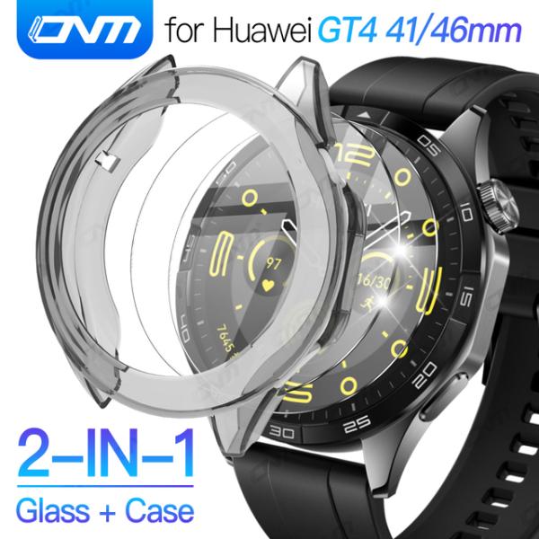 Huawei Watch用スクリーンプロテクター,9h,保護バンパー,gt 4,アクセサリー,41m...