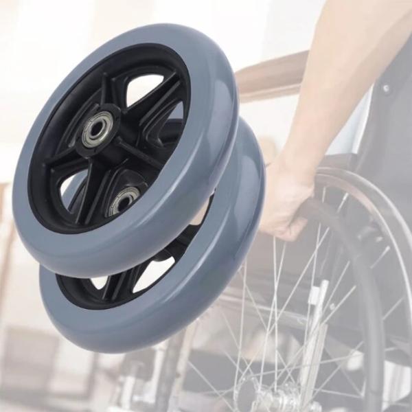 滑り止めの車椅子,電動および手動ホイールの交換,丈夫なホイール,耐久性,簡単,6インチ,8インチ