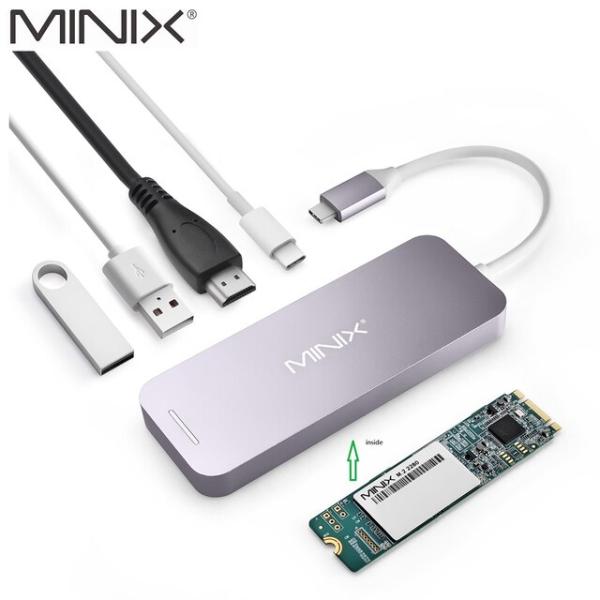 MINIX NEO C-S2 USB ハブ USB-C マルチポート Ssd ストレージタイプ C ...