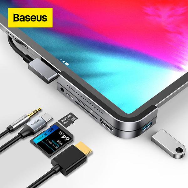 Baseus-USB Cハブ,3.0 HDMI互換,iPad Pro用USBハブ,ノートブック,プロ...