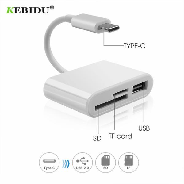 KEBIDU Usb タイプ C カードリーダー sd TF USB 接続スマートメモリカードリーダ...