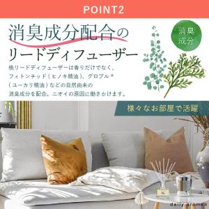 【公式】デイリーアロマ 日本製 リードディフュ...の詳細画像4