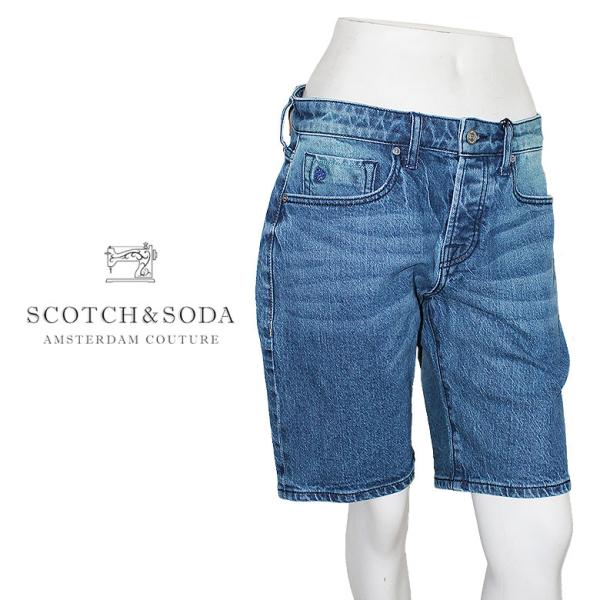 SCOTCH&amp;SODA スコッチアンドソーダ デニムショーツ ハーフパンツ ショーツ 短パン スリム...