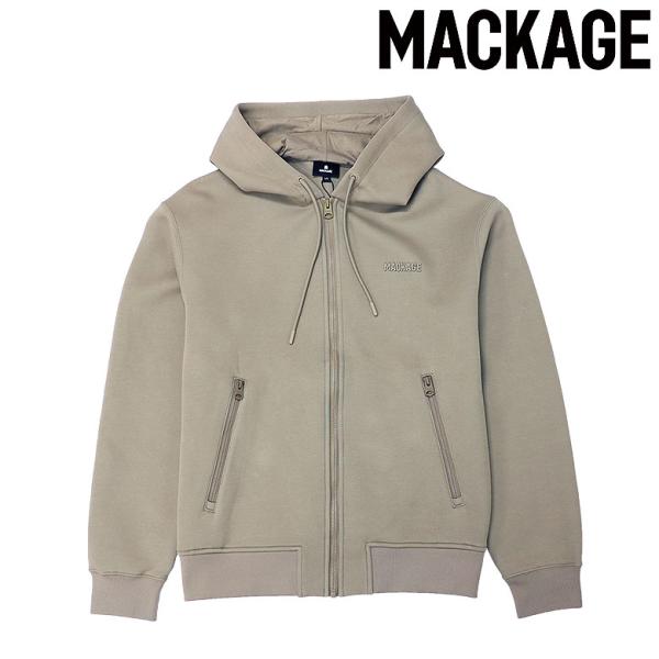 MACKAGE マッカージュ パーカー フーディ ジップアップ KRYSTOS ブランドロゴ 定番ア...