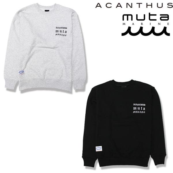 ACANTHUS アカンサス スウェット トレーナー スエットシャツ Old Logo Crewne...