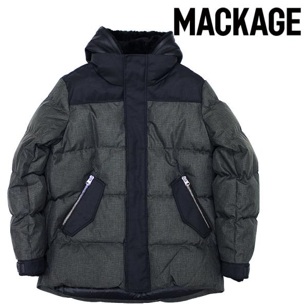 MACKAGE マッカージュ ダウンジャケット レイヤード風 RILEY-MHT フード取り外し ス...