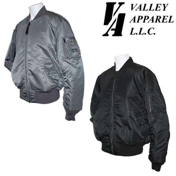 VALLEY APPAREL バレーアパレル MA-1 フライトナイロンジャケット ミリタリージャケ...