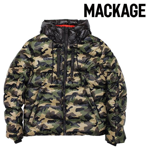 MACKAGE マッカージュ ナノダウンジャケット カモフラ柄 VICTOR-CAMO 定番アイテム...