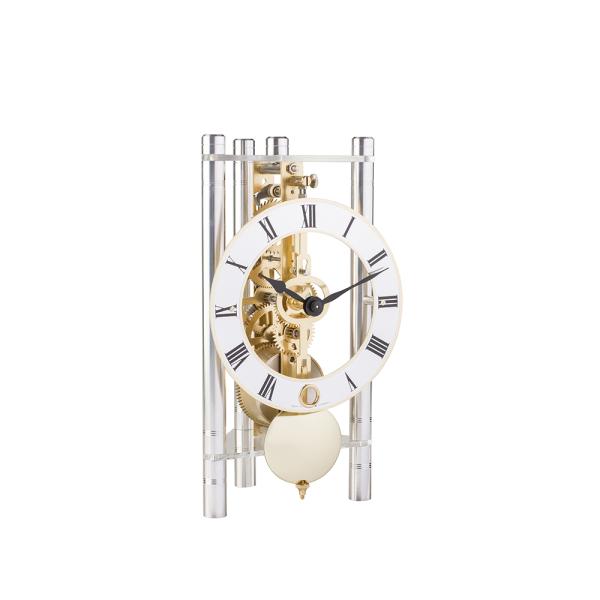 振り子時計 置き時計 機械式 シルバー 輸入時計 ドイツ