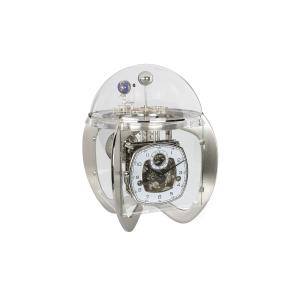 置き時計 機械式時計 天体時計 三球儀 輸入時計 シルバー 輸入インテリア ドイツ